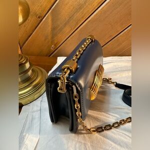 Brand NEW ZARA Blue Leather shoulder bag asking $65!